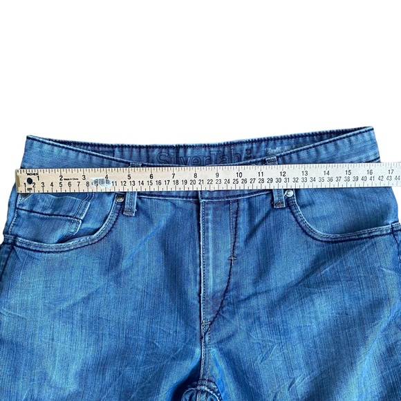 Levis SilverTab Bootcut Jeans 32 x 32 Western Lightwash Blue Gray Color Y2K - Picture 10 of 12